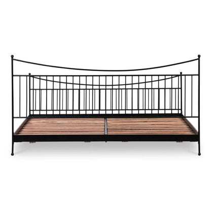 Monet Black Iron Frame Design Bed - LOOMLAN - Moe's Home - Beds