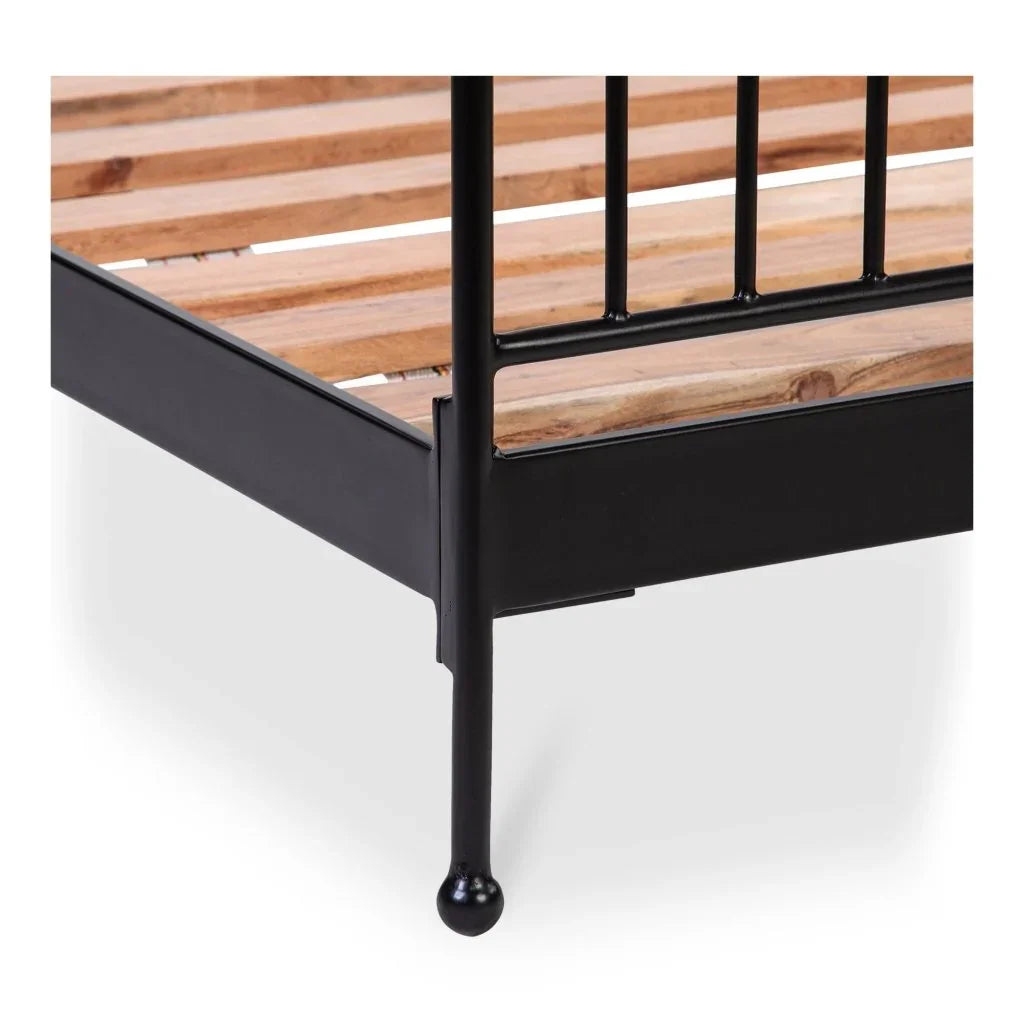 Monet Black Iron Frame Design Bed - LOOMLAN - Moe's Home - Beds