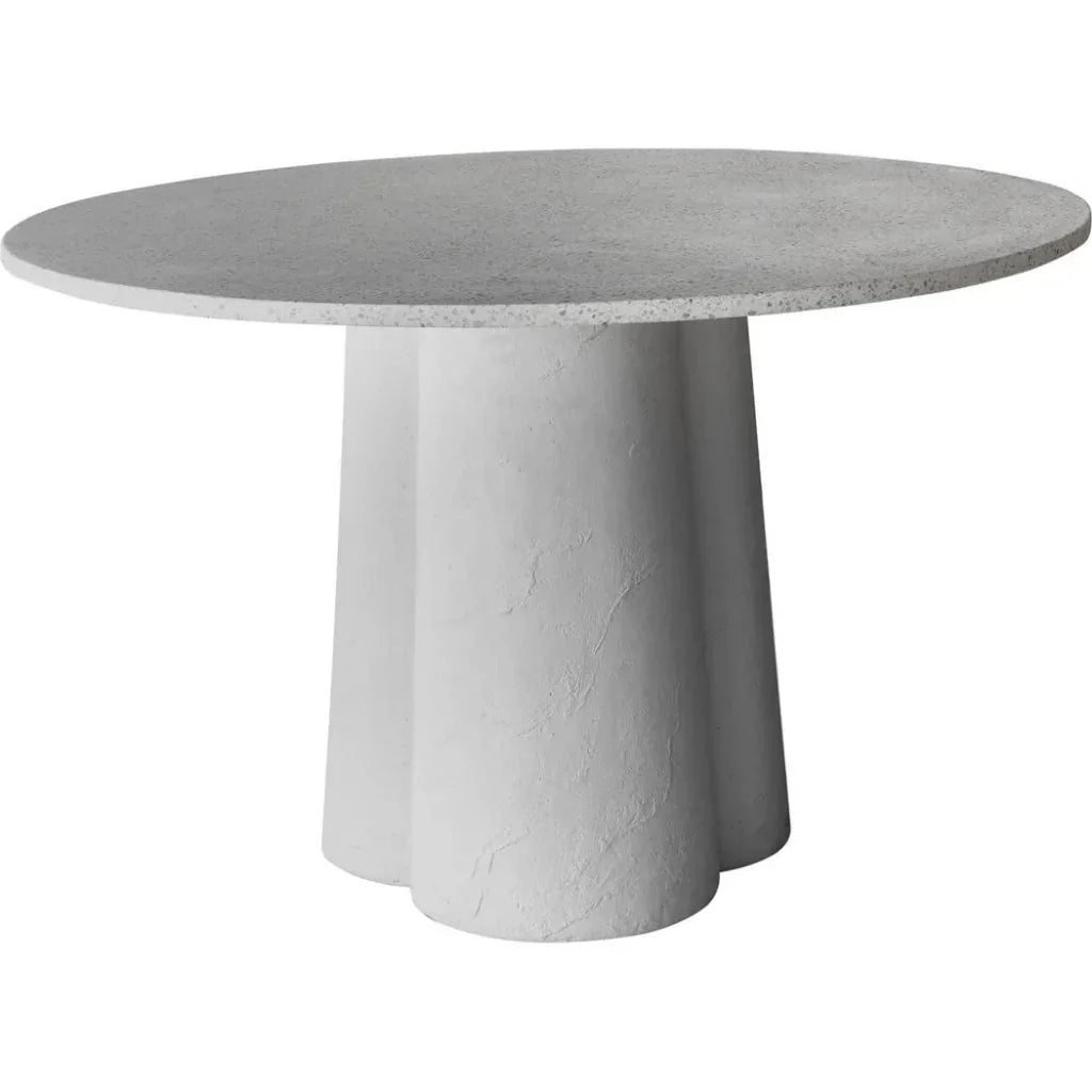 Mono Terrazzo & Concrete Round Dining Table-Dining Tables-Moe's Home-LOOMLAN