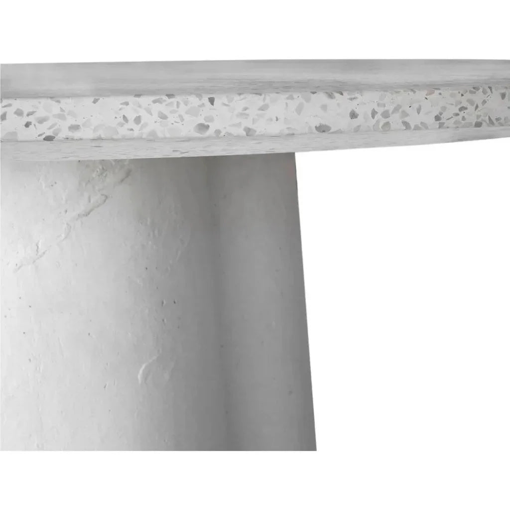 Mono Terrazzo & Concrete Round Dining Table-Dining Tables-Moe's Home-LOOMLAN