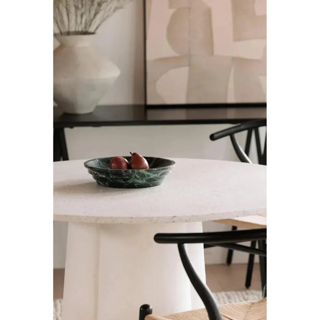Mono Terrazzo & Concrete Round Dining Table-Dining Tables-Moe's Home-LOOMLAN
