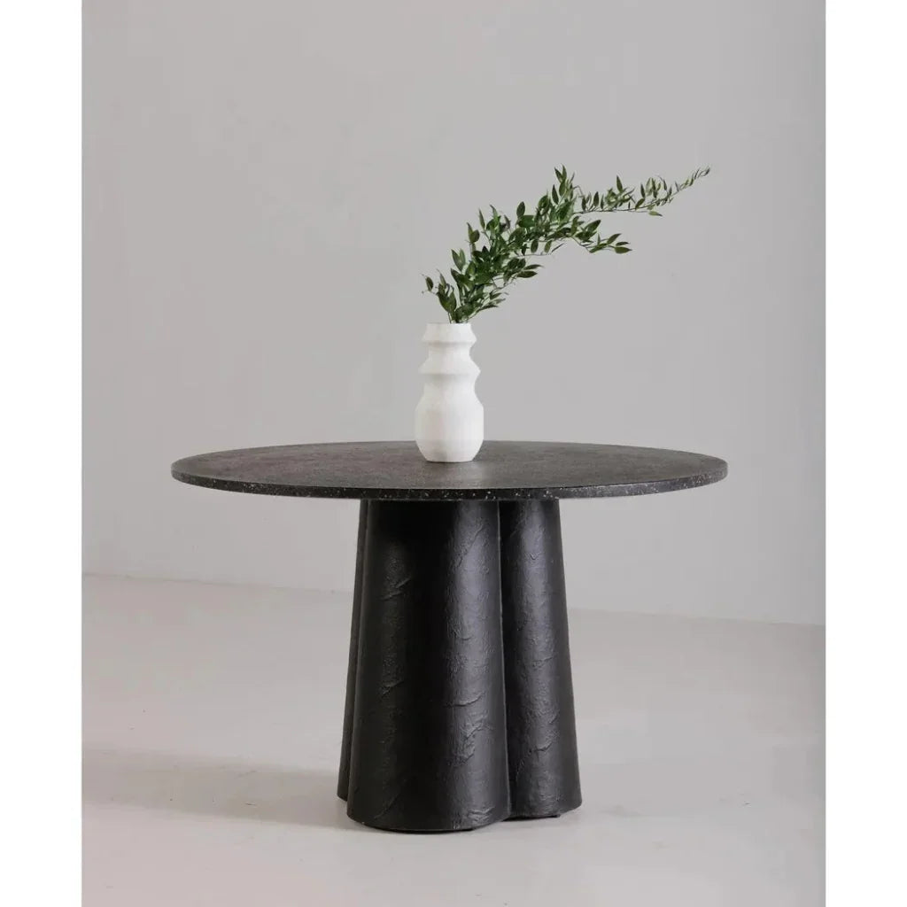 Mono Terrazzo & Concrete Round Dining Table-Dining Tables-Moe's Home-LOOMLAN