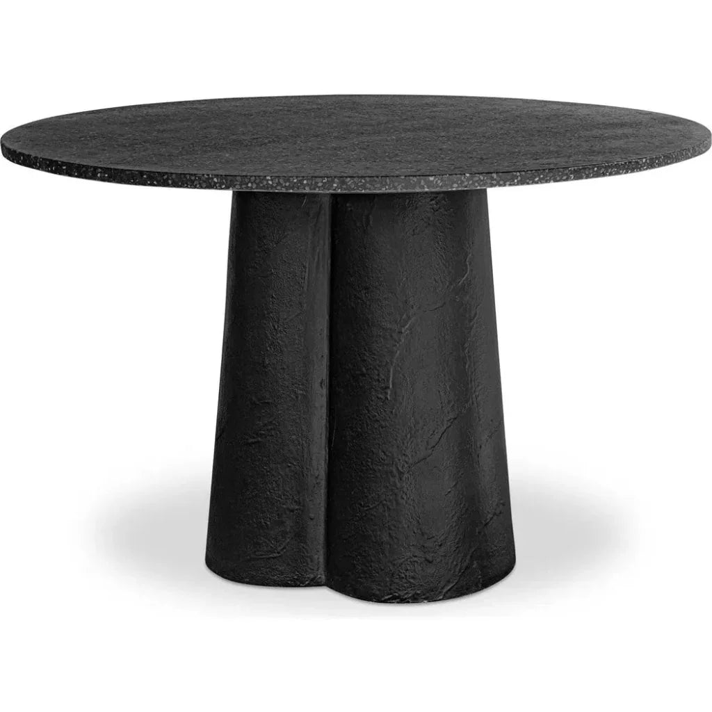 Mono Terrazzo & Concrete Round Dining Table-Dining Tables-Moe's Home-LOOMLAN