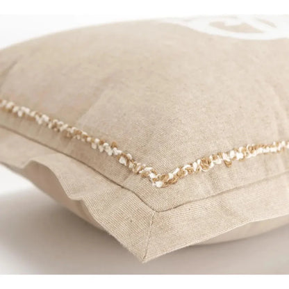 Monogram Blue Lumbar Pillow Covers Insert June - LOOMLAN - LOOMLAN - Throw Pillows