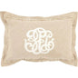 Monogram Blue Lumbar Pillow Covers Insert June - LOOMLAN - LOOMLAN - Throw Pillows