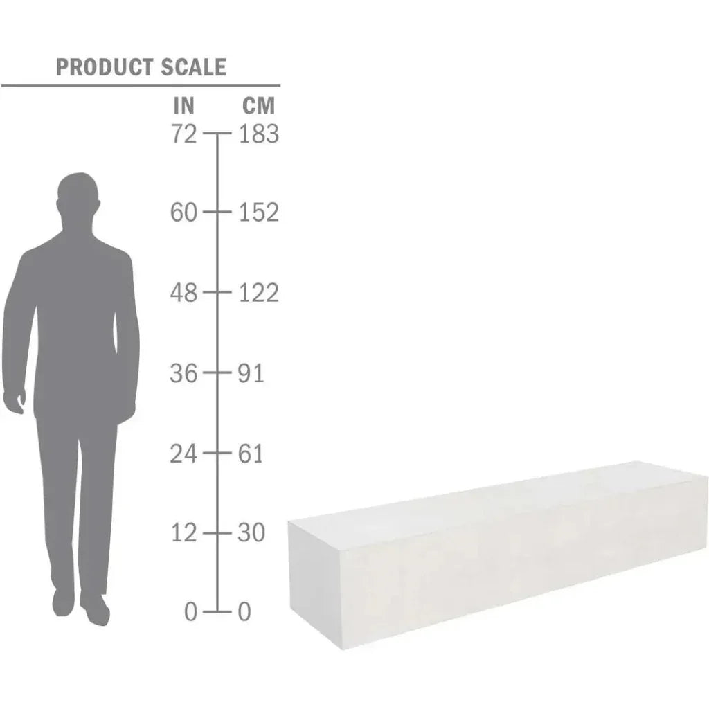 Monolith Coffee Table - White Outdoor Coffee Table-Outdoor Coffee Tables-Seasonal Living-LOOMLAN