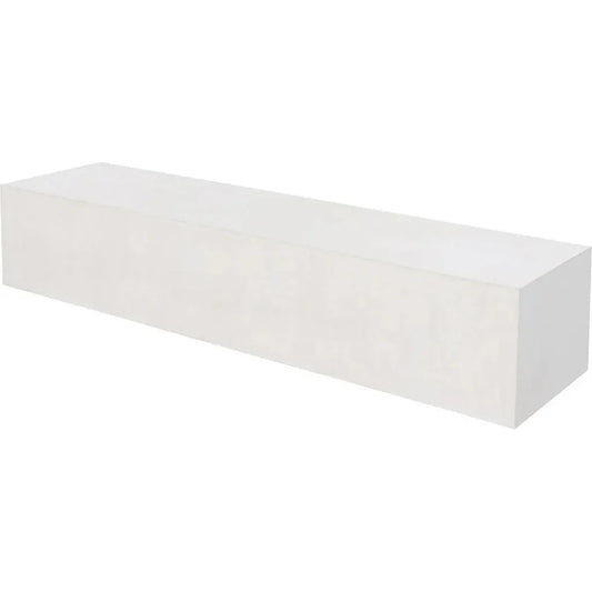 Monolith Coffee Table - White Outdoor Coffee Table-Outdoor Coffee Tables-Seasonal Living-LOOMLAN