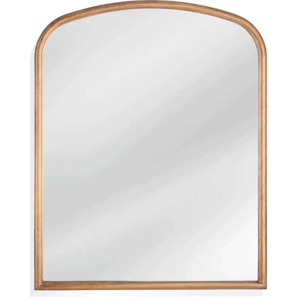 Monroe Polyurethane & MDF Gold Vertical Wall Mirror - LOOMLAN - Bassett Mirror - Wall Mirrors