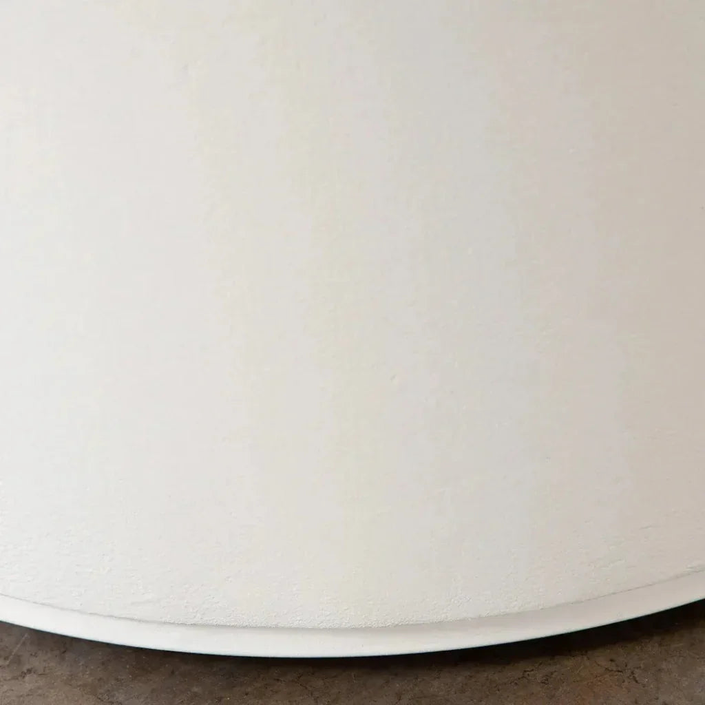 Montage Ivory Faux Cement Round End Table - LOOMLAN - Diamond Sofa - Side Tables