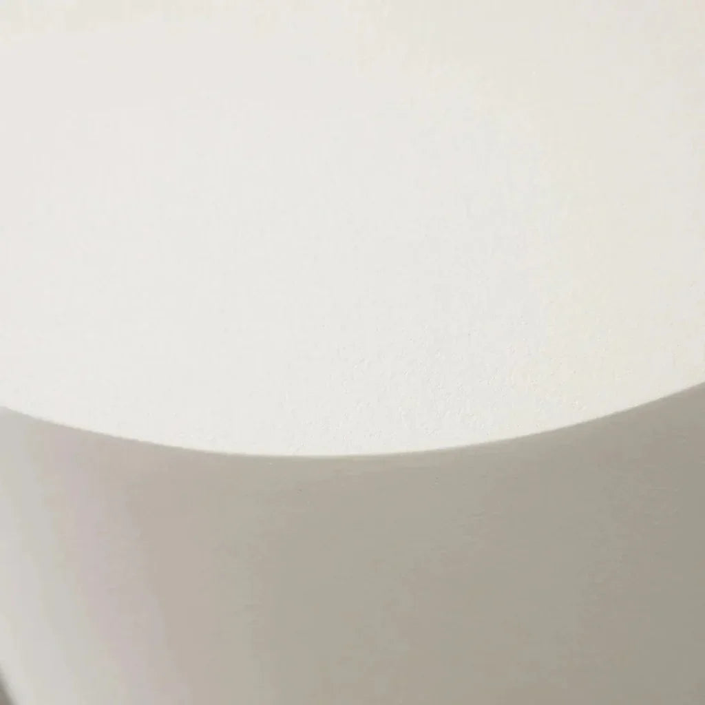 Montage Ivory Faux Cement Round End Table - LOOMLAN - Diamond Sofa - Side Tables