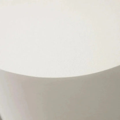 Montage Ivory Faux Cement Round End Table - LOOMLAN - Diamond Sofa - Side Tables