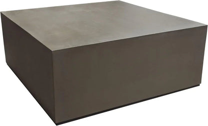 Montage Natural Cement Outdoor Cocktail Table-Outdoor Coffee Tables-Diamond Sofa-Square-LOOMLAN