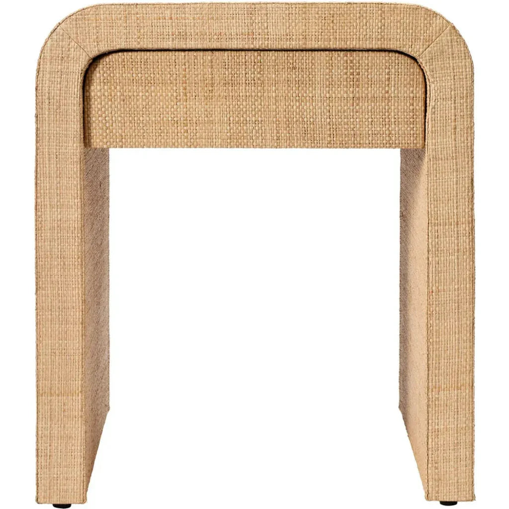 Montecito 1 - Drawer Raffia Side Table by Jamie Young - LOOMLAN - Jamie Young - Side Tables