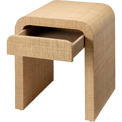 Montecito 1 - Drawer Raffia Side Table by Jamie Young - LOOMLAN - Jamie Young - Side Tables