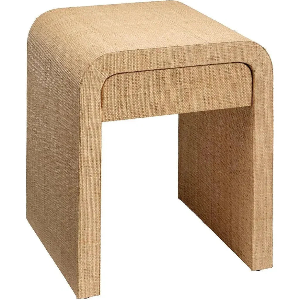 Montecito 1 - Drawer Raffia Side Table by Jamie Young - LOOMLAN - Jamie Young - Side Tables