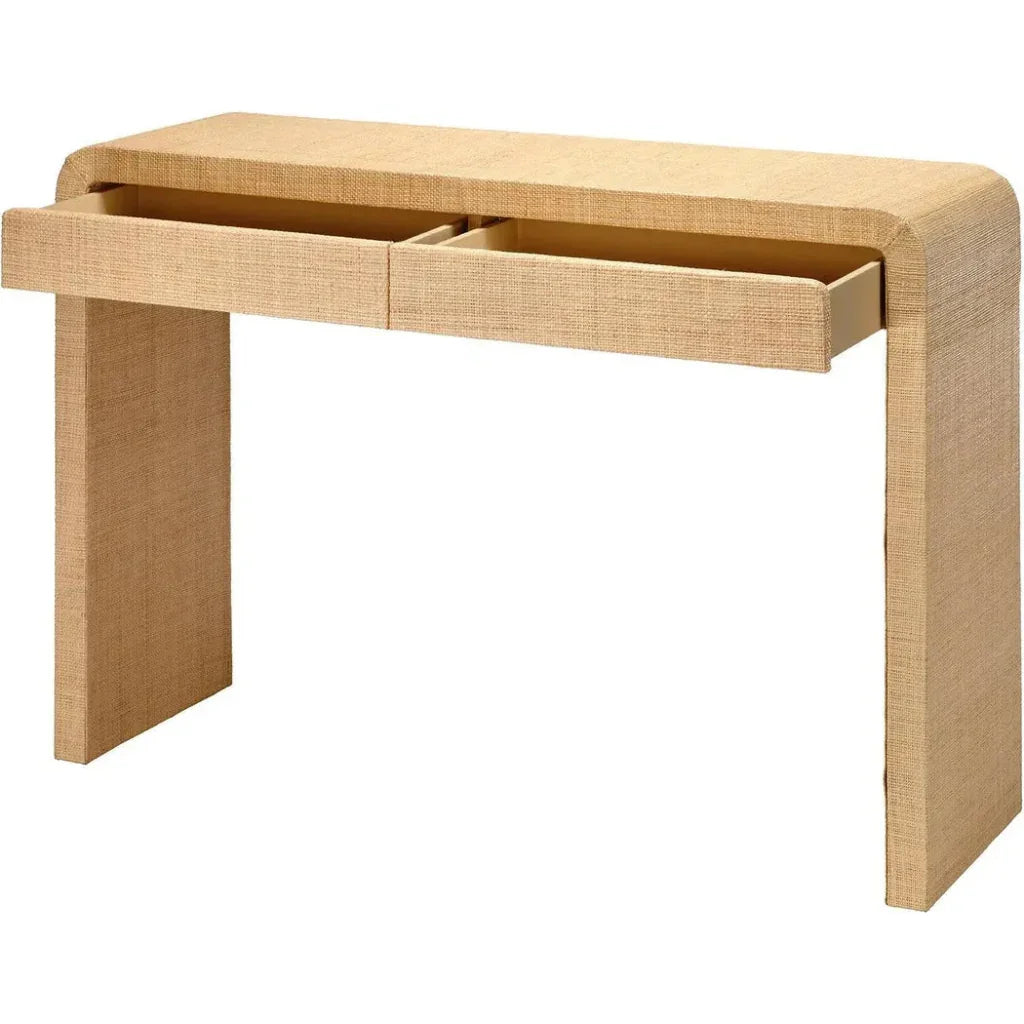 Montecito 2 - Drawer Raffia Console Table Storage - LOOMLAN - Jamie Young - Console Tables