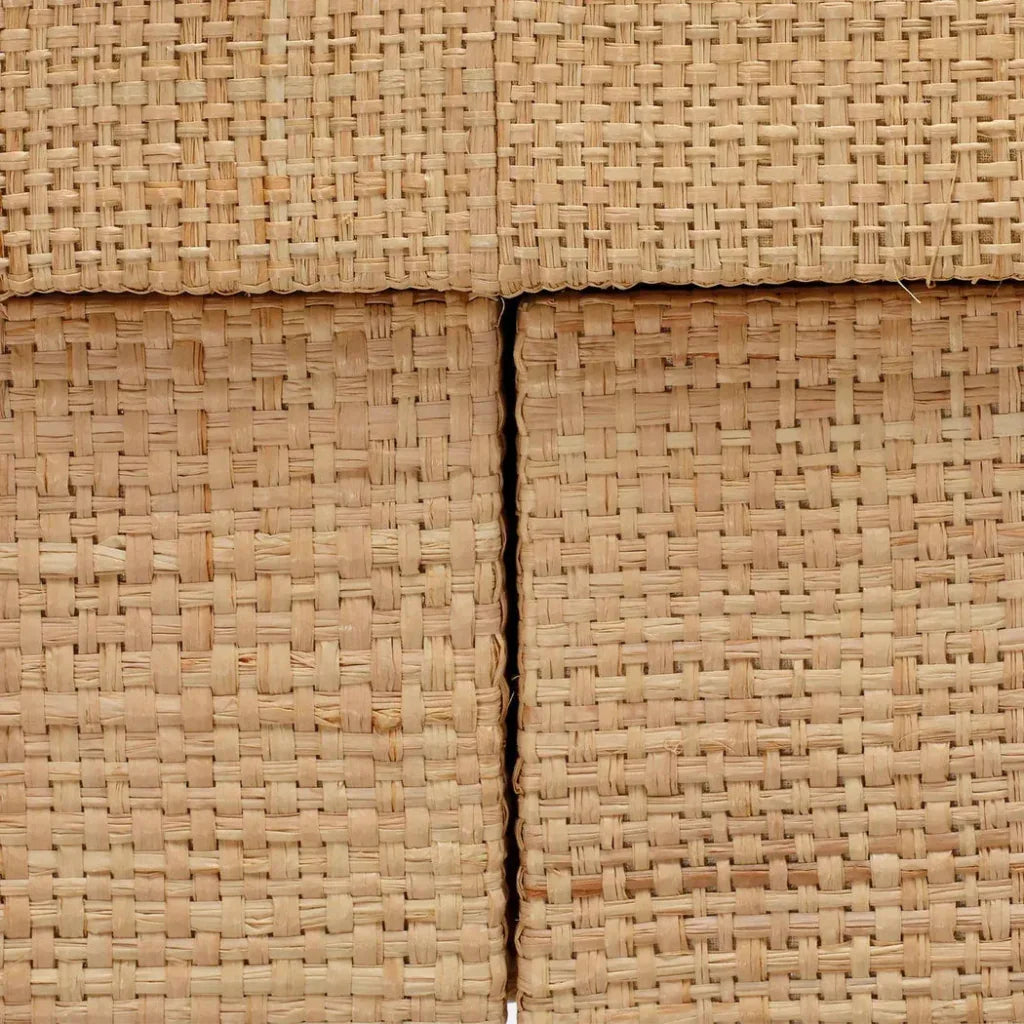 Montecito 2 - Drawer Raffia Console Table Storage - LOOMLAN - Jamie Young - Console Tables