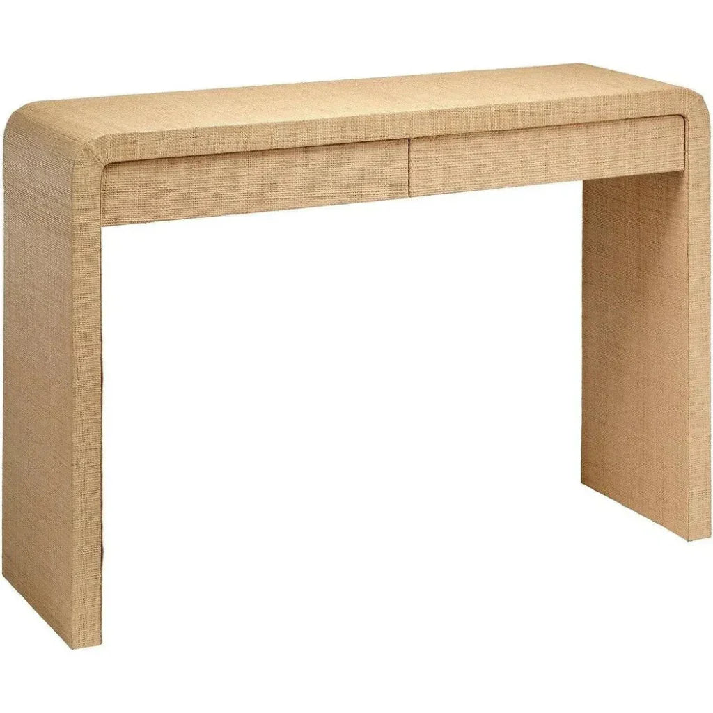 Montecito 2 - Drawer Raffia Console Table Storage - LOOMLAN - Jamie Young - Console Tables