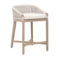 Montecito Rope Outdoor Counter Stool-Outdoor Counter Stools-Essentials For Living-White-LOOMLAN
