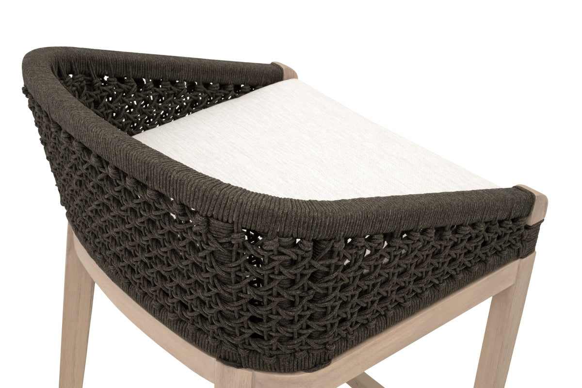 Montecito Rope Outdoor Counter Stool-Outdoor Counter Stools-Essentials For Living-LOOMLAN