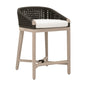 Montecito Rope Outdoor Counter Stool-Outdoor Counter Stools-Essentials For Living-Dark Brown-LOOMLAN