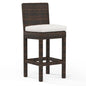 Montecito Sunbrella Outdoor Barstool-Outdoor Bar Stools-Sunset West-Canvas Flax-LOOMLAN