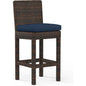 Montecito Sunbrella Outdoor Barstool-Outdoor Bar Stools-Sunset West-Spectrum Indigo-LOOMLAN