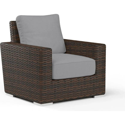 Montecito Sunbrella Outdoor Club Chair-Outdoor Accent Chairs-Sunset West-Canvas Granite-LOOMLAN