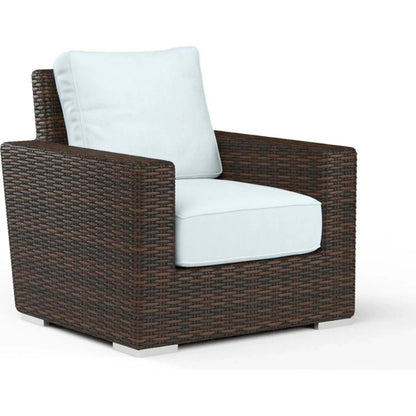 Montecito Sunbrella Outdoor Club Chair-Outdoor Accent Chairs-Sunset West-Canvas Skyline-LOOMLAN