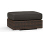 Montecito Sunbrella Outdoor Ottoman-Outdoor Ottomans-Sunset West-Spectrum Carbon-LOOMLAN