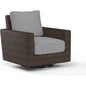 Montecito Sunbrella Swivel Outdoor Rocker-Outdoor Accent Chairs-Sunset West-Canvas Granite-LOOMLAN