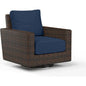 Montecito Sunbrella Swivel Outdoor Rocker-Outdoor Accent Chairs-Sunset West-Spectrum Indigo-LOOMLAN