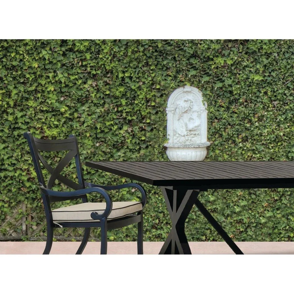 Monterey Aluminum Round Outdoor Dining Table-Outdoor Dining Tables-Sunset West-LOOMLAN