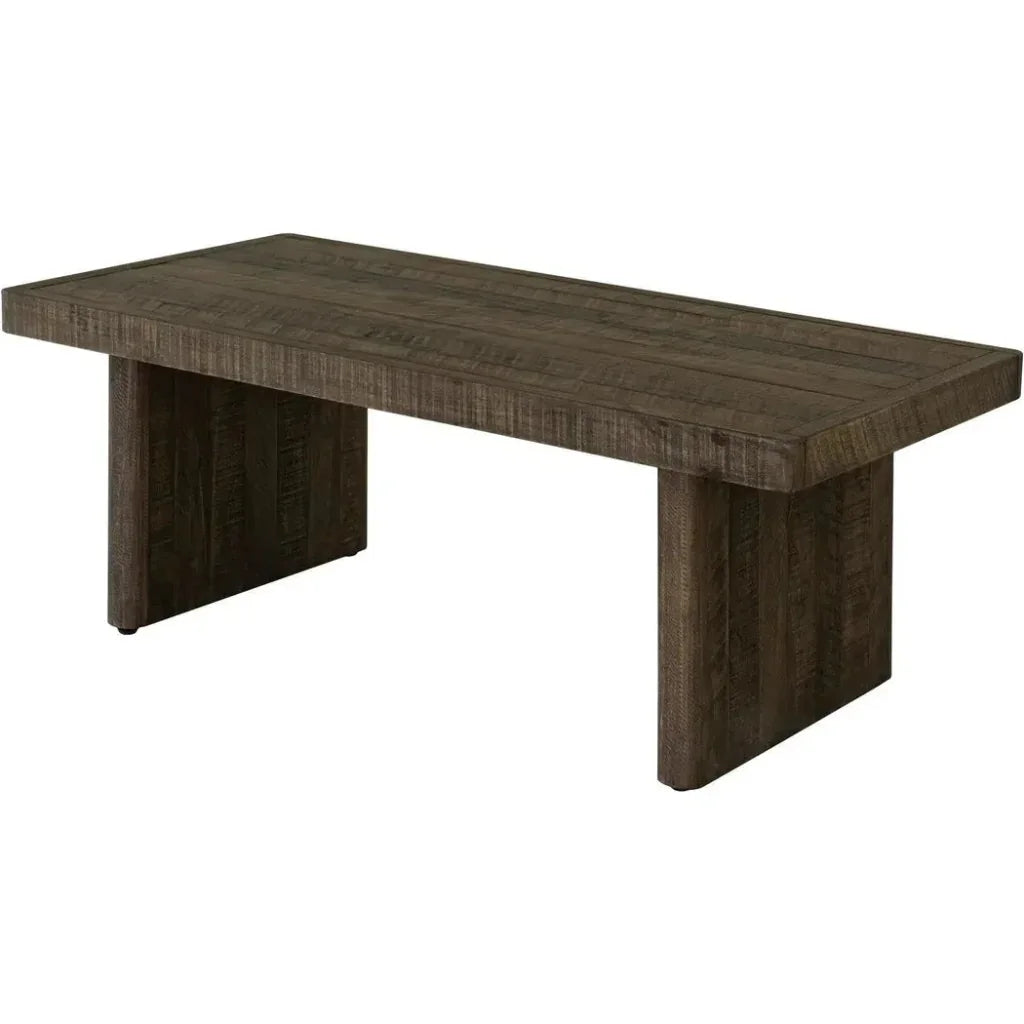 Monterey Rustic Solid Pine Wood Coffee Table - LOOMLAN - Moe's Home - Coffee Tables