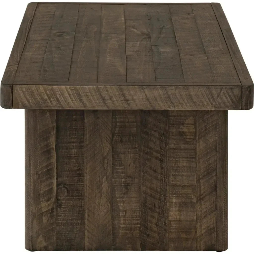 Monterey Rustic Solid Pine Wood Coffee Table - LOOMLAN - Moe's Home - Coffee Tables