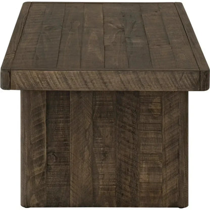Monterey Rustic Solid Pine Wood Coffee Table - LOOMLAN - Moe's Home - Coffee Tables