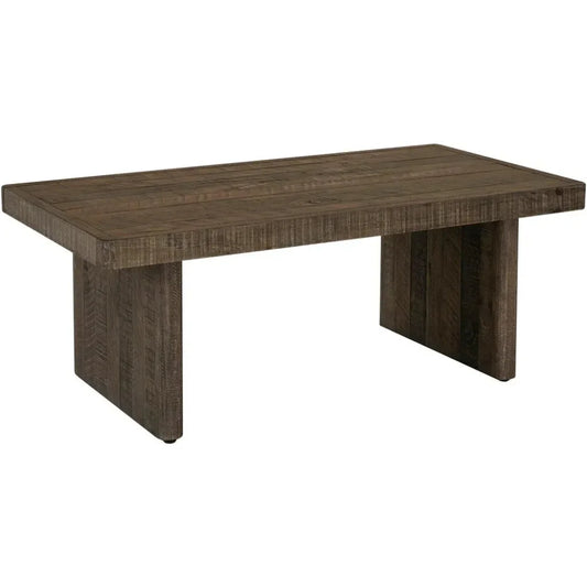 Monterey Rustic Solid Pine Wood Coffee Table - LOOMLAN - Moe's Home - Coffee Tables
