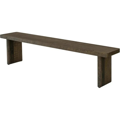 Monterey Rustic Solid Pine Wood Dining Bench - LOOMLAN - Moe's Home - Dining Benches