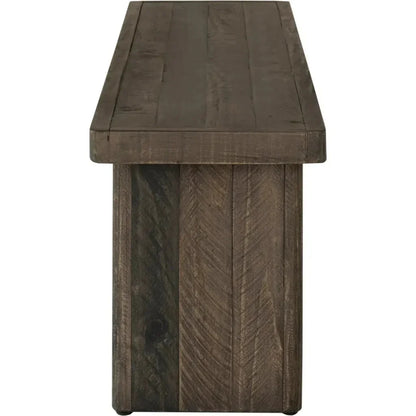 Monterey Rustic Solid Pine Wood Dining Bench - LOOMLAN - Moe's Home - Dining Benches