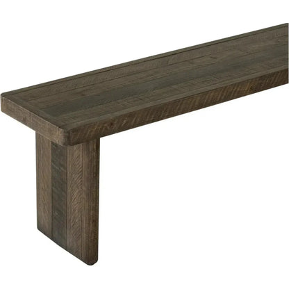 Monterey Rustic Solid Pine Wood Dining Bench - LOOMLAN - Moe's Home - Dining Benches
