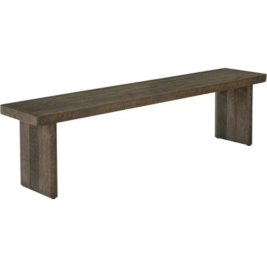 Monterey Rustic Solid Pine Wood Dining Bench - LOOMLAN - Moe's Home - Dining Benches