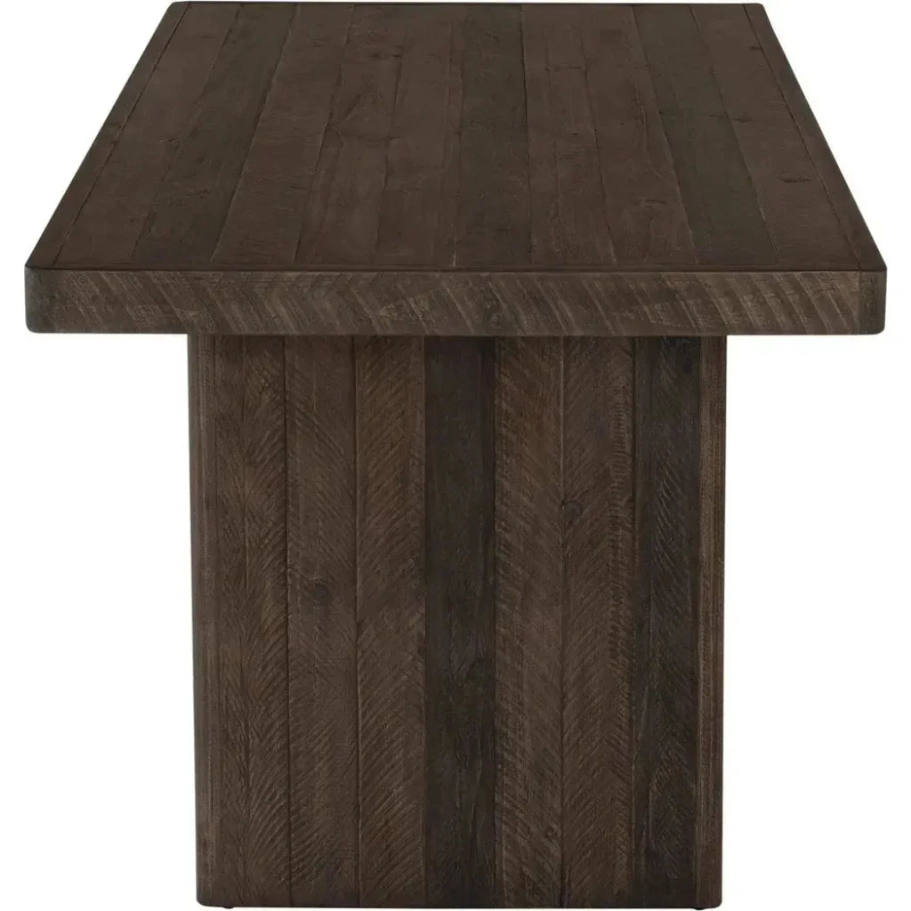 Monterey Rustic Solid Pine Wood Dining Table-Dining Tables-Moe's Home-LOOMLAN