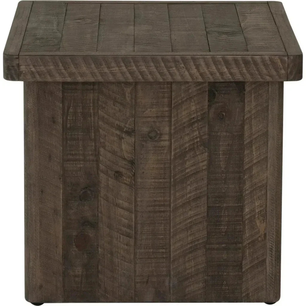 Monterey Solid Pine Wood End Table for Living Room - LOOMLAN - Moe's Home - Side Tables