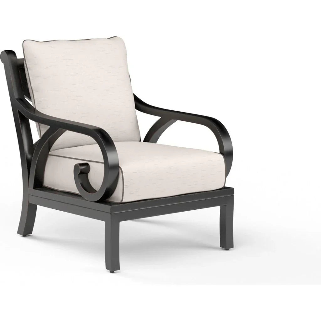 Monterey Sunbrella Outdoor Accent Chair-Outdoor Accent Chairs-Sunset West-Canvas Natural-LOOMLAN