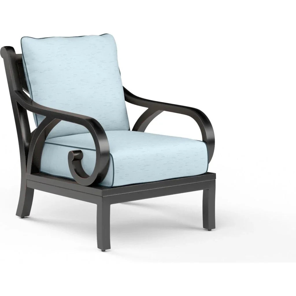 Monterey Sunbrella Outdoor Accent Chair-Outdoor Accent Chairs-Sunset West-Canvas Skyline-LOOMLAN