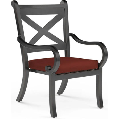 Monterey Sunbrella Outdoor Dining Chair 2PC-Outdoor Dining Chairs-Sunset West-Canvas Henna-LOOMLAN