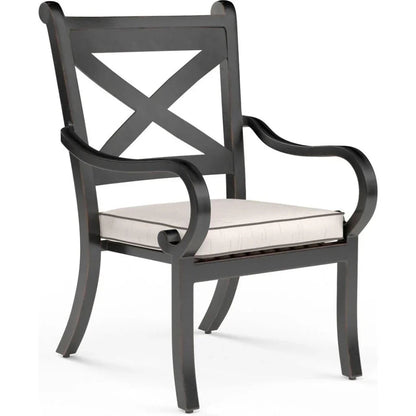 Monterey Sunbrella Outdoor Dining Chair 2PC-Outdoor Dining Chairs-Sunset West-Canvas Natural-LOOMLAN