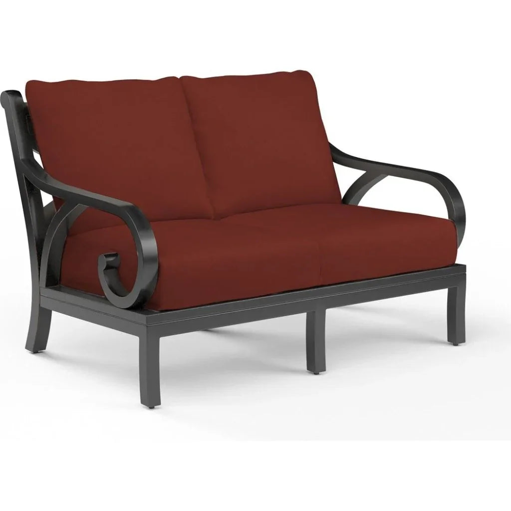 Monterey Sunbrella Outdoor Loveseat - LOOMLAN - Sunset West - Outdoor Sofas & Loveseats