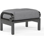 Monterey Sunbrella Outdoor Ottoman-Outdoor Ottomans-Sunset West-Canvas Granite-LOOMLAN