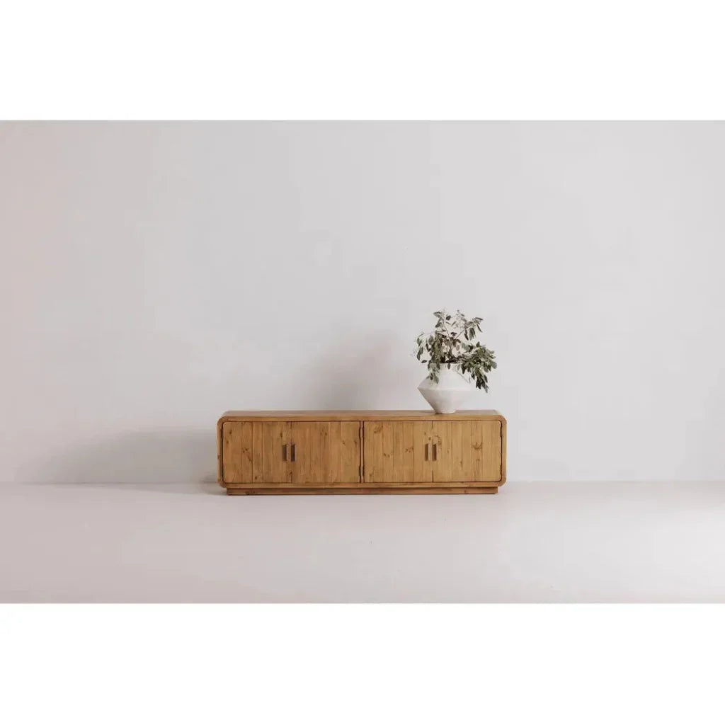 Monterey Wood Rustic Blonde Media Cabinet - LOOMLAN - Moe's Home - TV Stands & Media Centers